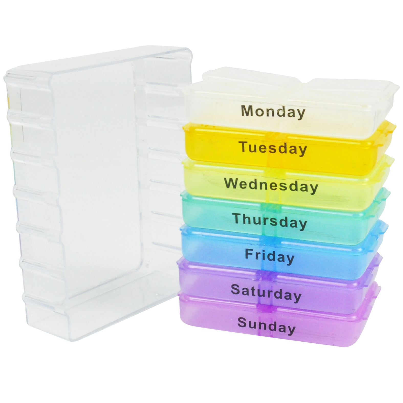 7 DAY PILL BOX MEDICINE TABLET DISPENSER ORGANISER STORAGE CASE eBay